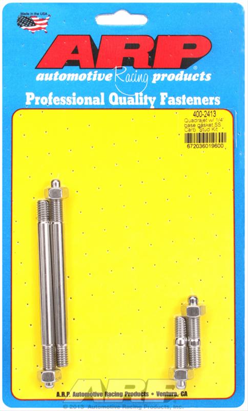 ARP Quadrajet w/ 1/4in Base Gasket SS Carb Stud Kit thumbnail 2