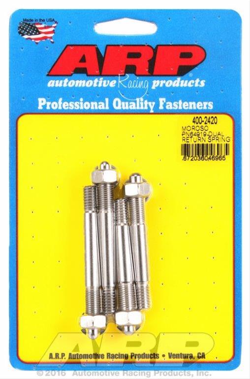 ARP Moroso 64919 Dual Return Spring w/ 1in Spacer Plate SS Carb Stud Kit thumbnail 2
