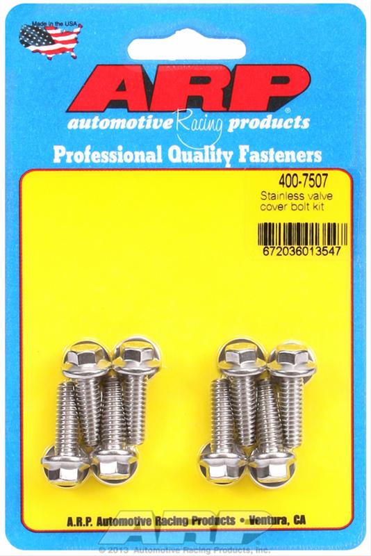 ARP Valve Cover Stainless Steel 1/4in x 20 Hex Bolt Kit (8/pkg) thumbnail 3
