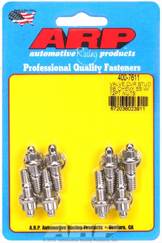 ARP SB Chevy Stamped Steel Covers SS 12 pt Valve Cover Stud Kit thumbnail 2