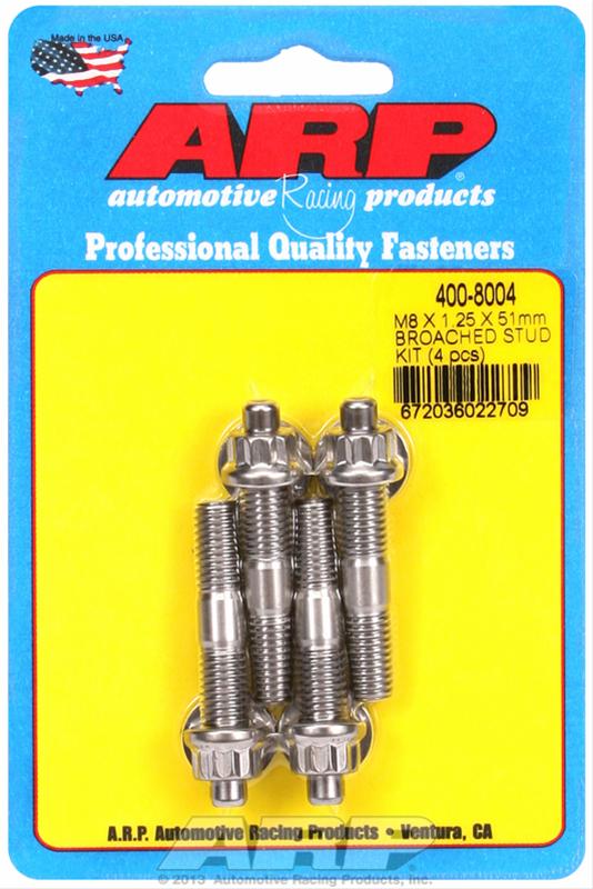 ARP Sport Compact M8 x 1.25 x 51mm Stainless Accessory Studs (4 pack)