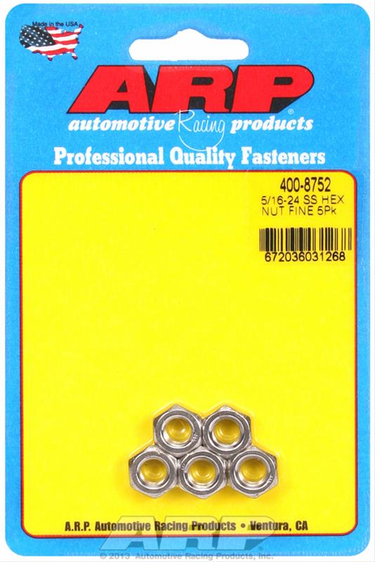 ARP 5/16-24 SS fine hex nut kit