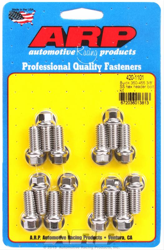 ARP Buick 350-455 3/8 SS hex header bolt kit thumbnail 2