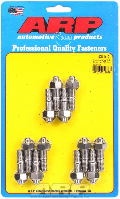ARP Buick Stage II & Prod SS hex header stud kit thumbnail 2
