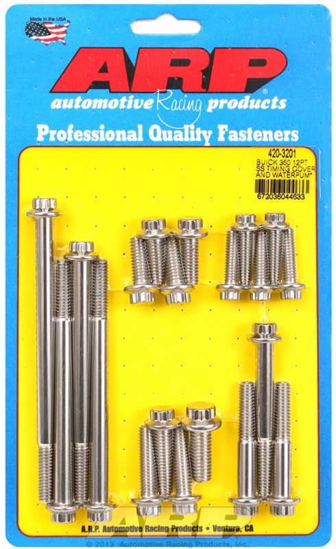 ARP Buick 350 SS 12PT Timing Cover and Water Pump Bolt Kit thumbnail 2