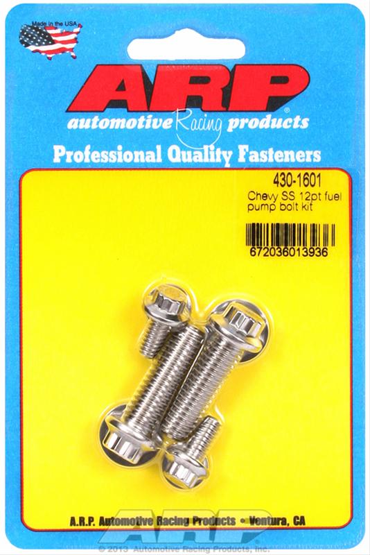 ARP S/S Chevy Fuel Pump Bolt Kit 12pt ARP S/S Chevy Fuel Pump Bolt Kit 12pt