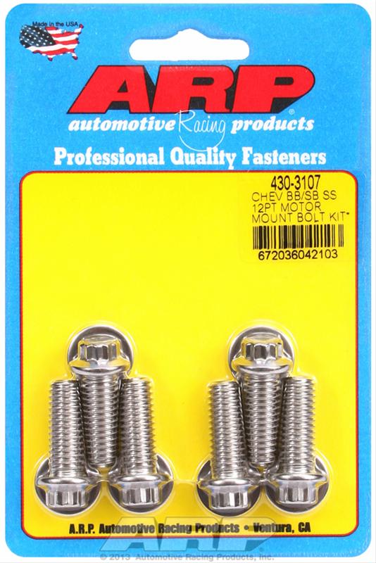 ARP Chevy 12pt Motor Mount Bolt Kit w/ energy suspension Mounts thumbnail 2