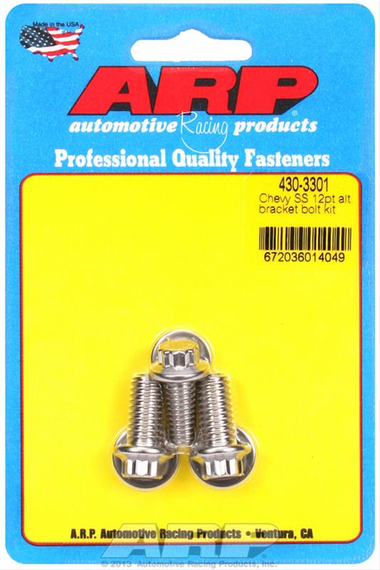 ARP Chevy SS 12pt Alternator Bracket Bolt Kit thumbnail 2