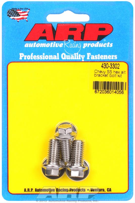 ARP Chevy SS Hex Alternator Bracket Bolt Kit thumbnail 2