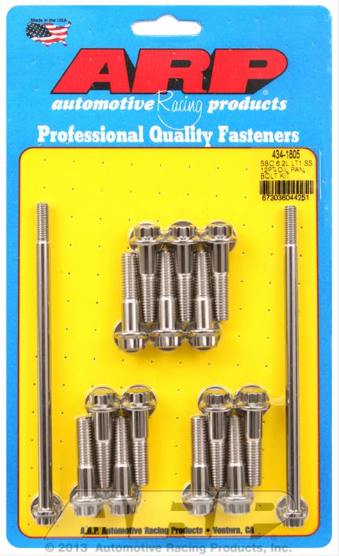 ARP Chevy LT1 6.2L Oil Pan 12pt Stainless Steel Bolt Kit thumbnail 2