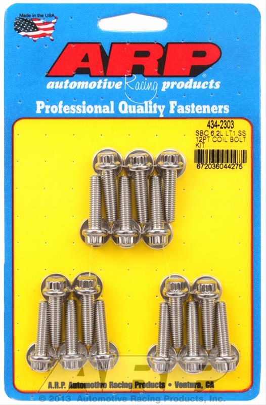 ARP Chevy LT1 6.2L Ignition Coil 12pt Stainless Steel Bolt Kit thumbnail 2
