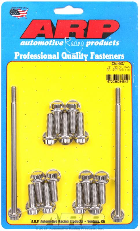ARP Chevy LS1 LS2 Stainless Steel 12 Point Oil Pan Bolt Kit thumbnail 2