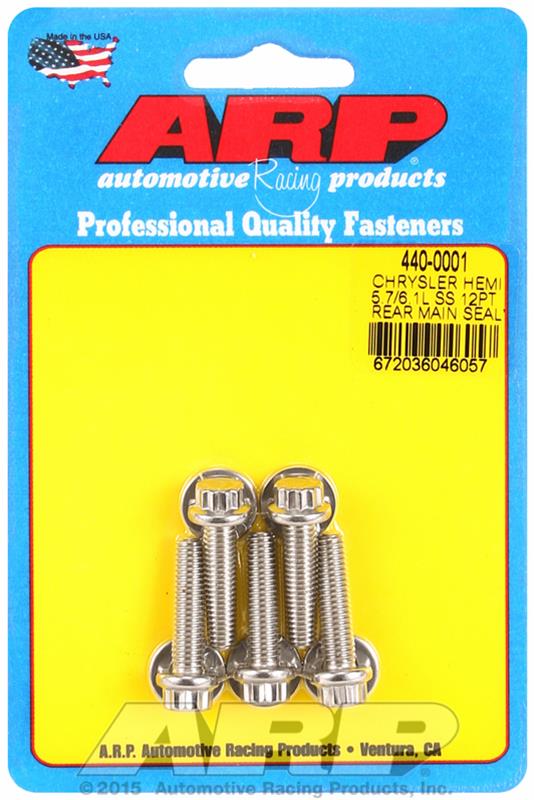 ARP Chrysler Hemi 5.7/6.1L SS 12pt Rear Main Seal Plate Bolt Kit thumbnail 2