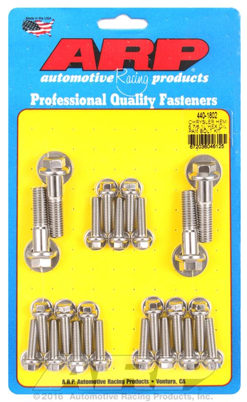 ARP Chrysler hemi 5.7/6.1L SS hex oil pan bolt kit thumbnail 2
