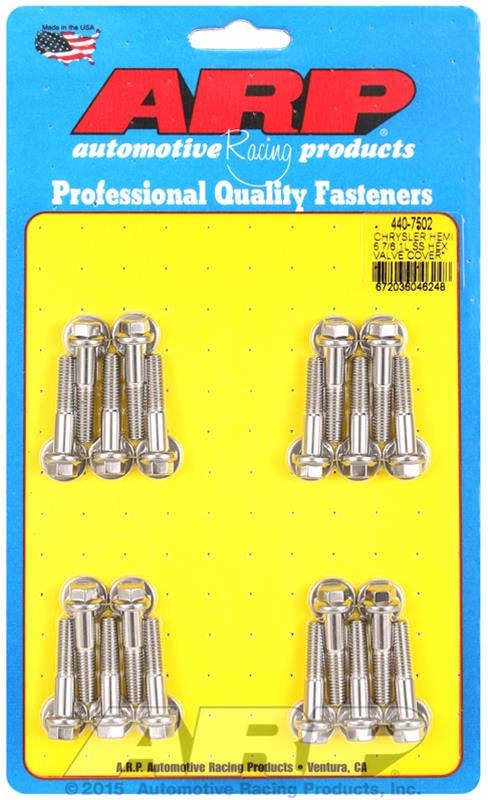 ARP Chrysler hemi 5.7/6.1L SS Hex Valve Cover Bolt Kit thumbnail 2