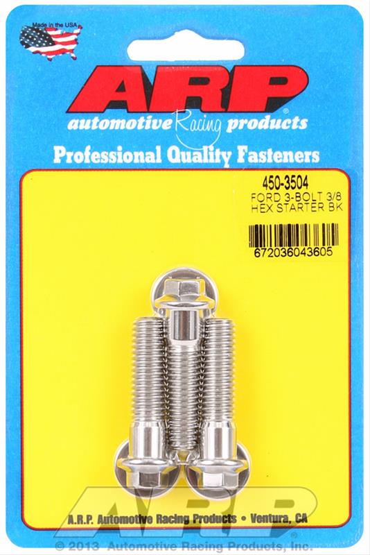 ARP Ford SS 3-Bolt Hex Starter Bolt Kit thumbnail 2