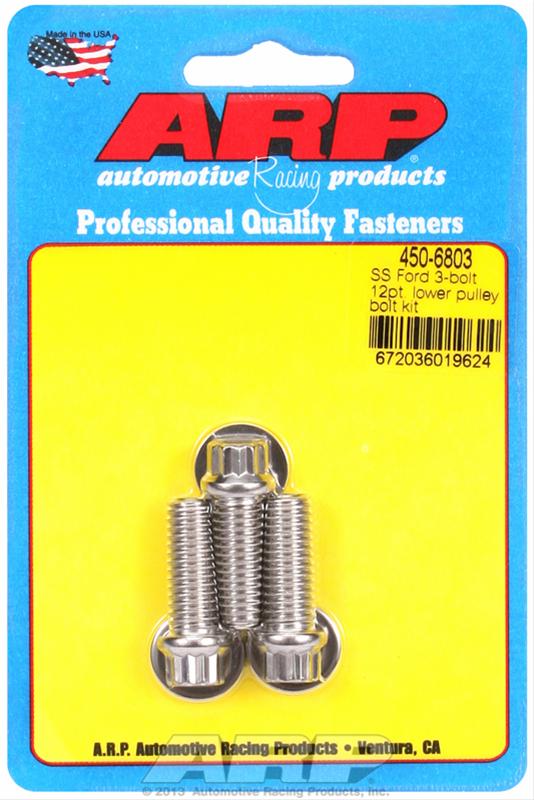 ARP Ford SS 3-Bolt 12pt Lower Pulley Bolt Kit thumbnail 2