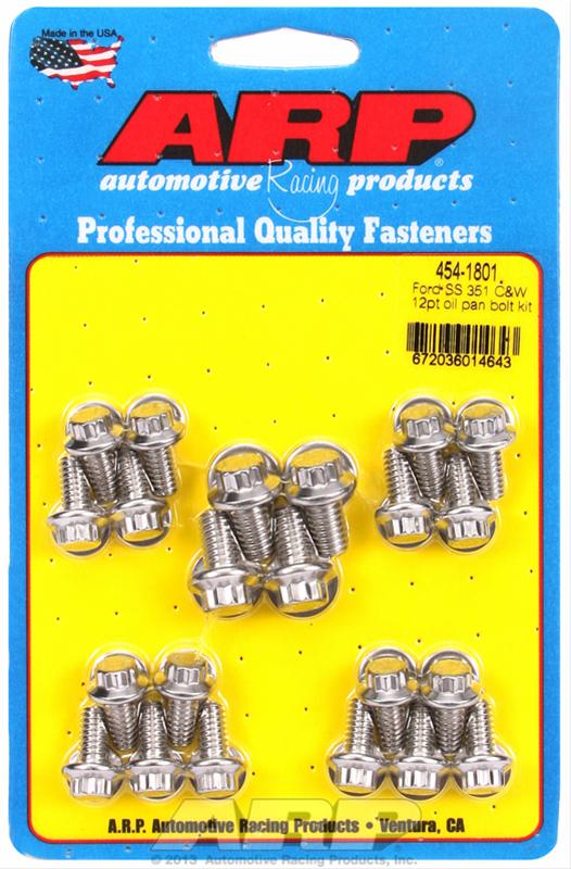 ARP Ford SS 351C and W 12pt Oil Pan Bolt Kit thumbnail 2