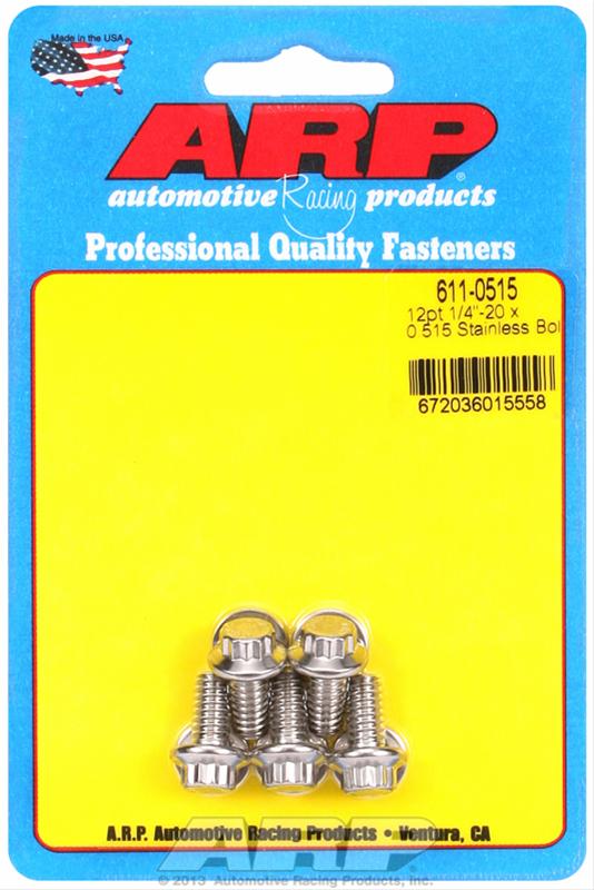 ARP 1/4-20 x 0.515 12pt SS Bolts thumbnail 2