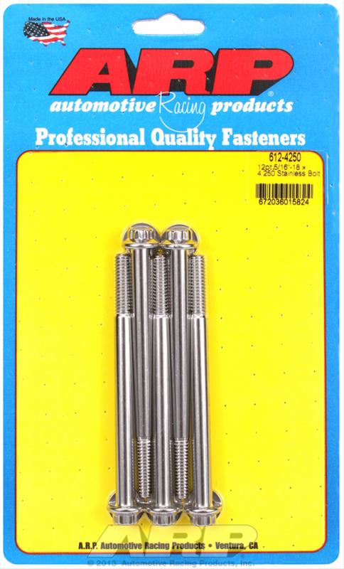 ARP 5/16 - 18 X 4.250 Stainless Steel 12PT Bolts (5PK) thumbnail 2