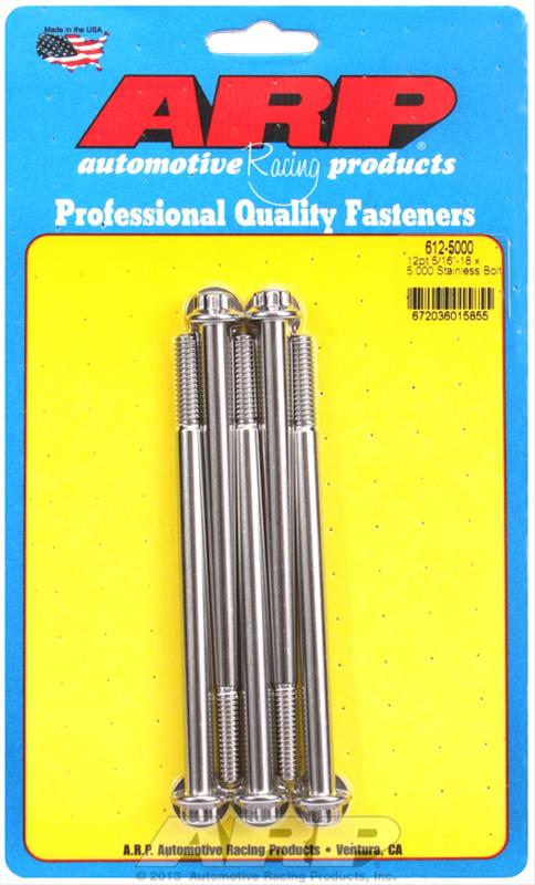 ARP 5/16-18 x 5.000 12pt SS bolts thumbnail 2