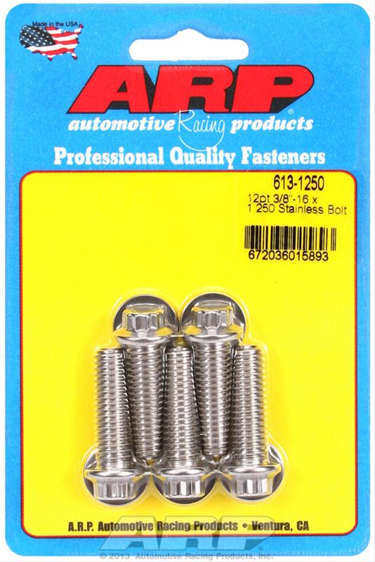 ARP 3/8in x 16 - 1.25in UHL 12pt SS Bolt Kit (5/pkg) thumbnail 3