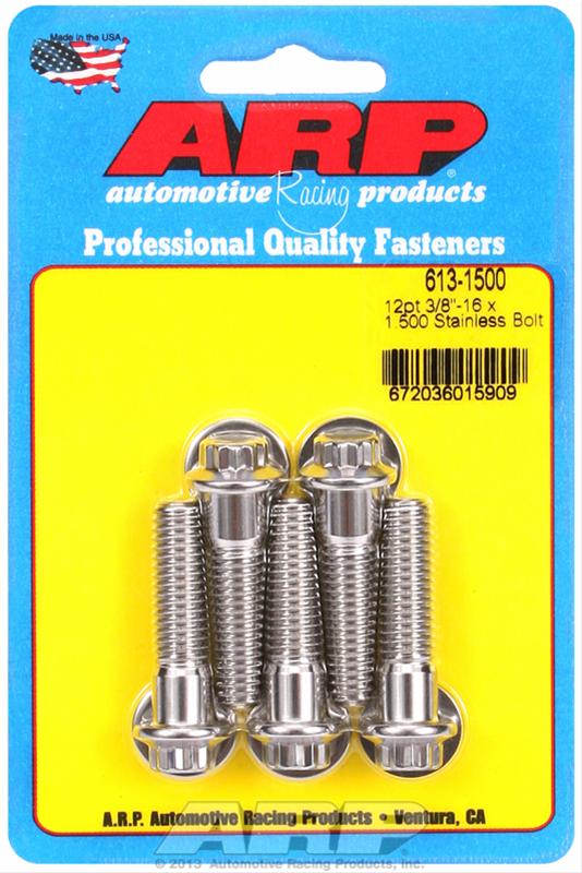 ARP 3/8in - 16 x 1.500 12pt SS Bolts (5/pkg) thumbnail 2