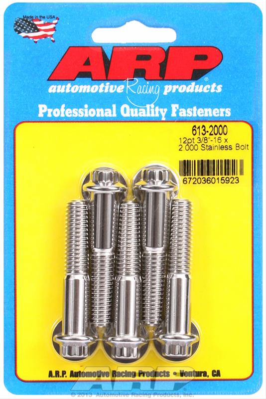 ARP 3/8-16 x 2.000 12pt SS Bolts thumbnail 2