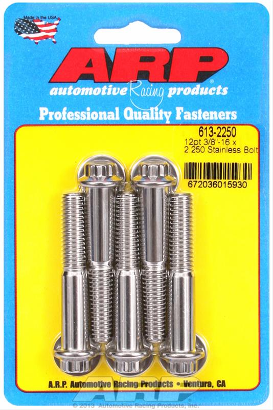 ARP 3/8in - 16 x 2.250 12pt SS Bolts (5/pkg) thumbnail 2