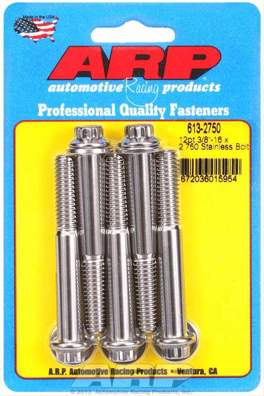 ARP 3/8-16 x 2.750 12pt SS bolts thumbnail 2