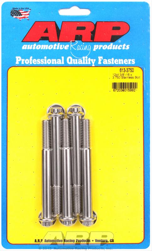 ARP 3/8in - 16 x 3.750 12pt SS Bolts (5/pkg) thumbnail 2