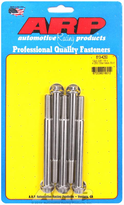 ARP 3/8in - 16 x 4.250 12pt SS Bolts (5/pkg) thumbnail 2