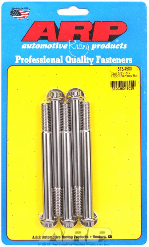 ARP 3/8-16 x 4.500 12pt SS bolts thumbnail 2
