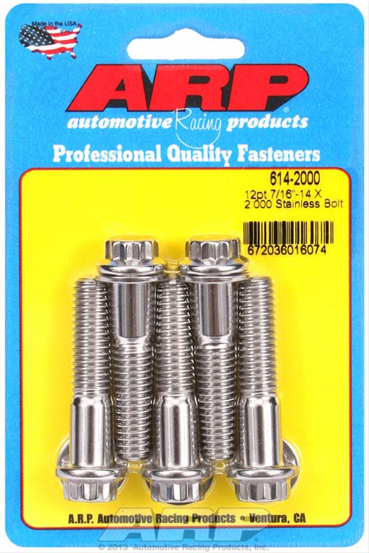 ARP 7/16in -14x2.000 12pt 1/2 Wrenching SS Bolts (5/pkg) thumbnail 2