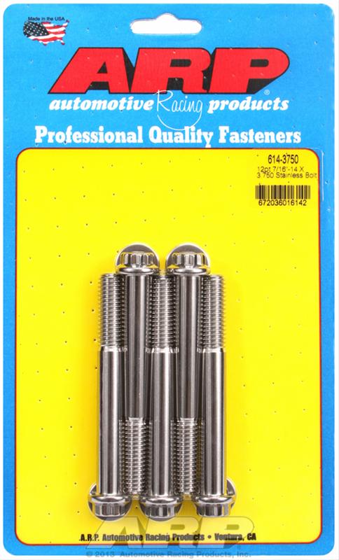 ARP 7/16in - 14 x 3.750 12pt SS Bolts (5/pkg) thumbnail 2