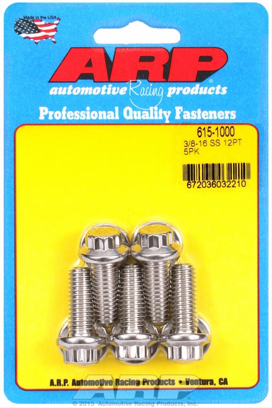 ARP 3/8-16 X 1.000 12pt 7/16 Wrenching SS Bolts thumbnail 2