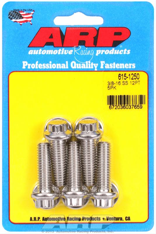 ARP 3/8-16 X 1.250 12pt 7/16 Wrenching SS Bolts thumbnail 2