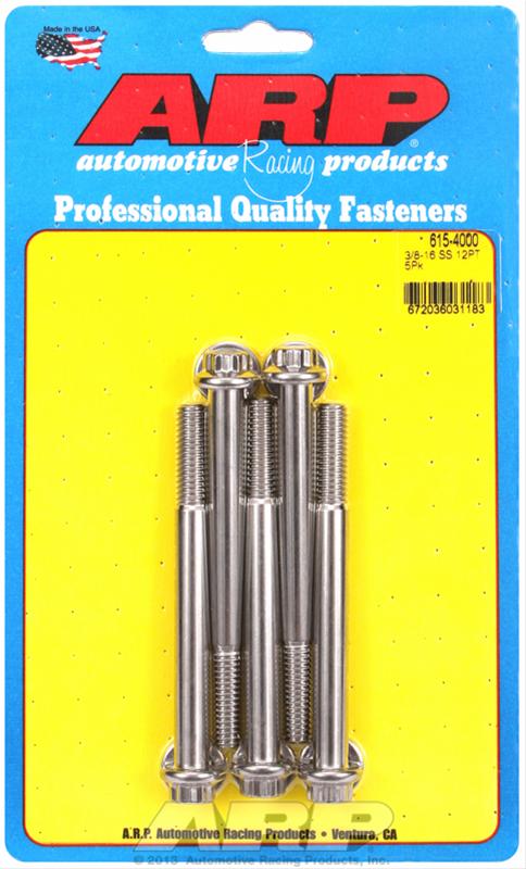 ARP 3/8-16 X 4.000 12pt 7/16 Wrenching SS Bolts thumbnail 2