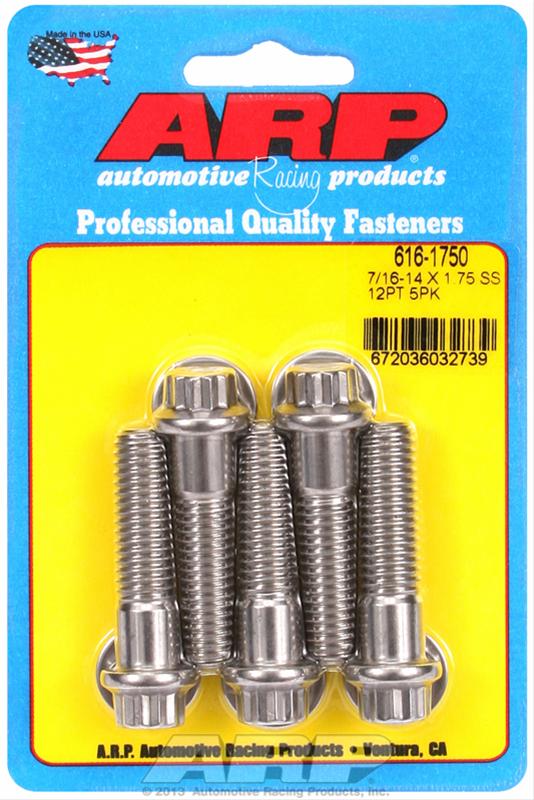 ARP 7/16-14 X 1.750 12pt SS bolts thumbnail 2