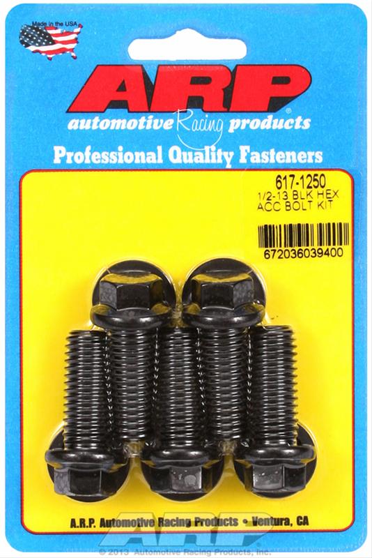ARP 1/2-13 x 1.250 Black Oxide Hex Bolts (5/pkg) thumbnail 2