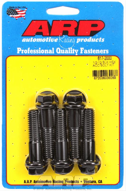 ARP 1/2-13 in. Thread, 2.00 in 8740 Chromoly Bolts - Set of 5 thumbnail 2