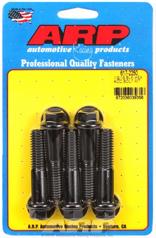 ARP 1/2-13 x 2.250 hex black oxide bolts thumbnail 2