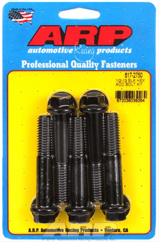 ARP 1/2-13 in. Thread, 2.75 in 8740 Chromoly Bolts - Set of 5 thumbnail 2