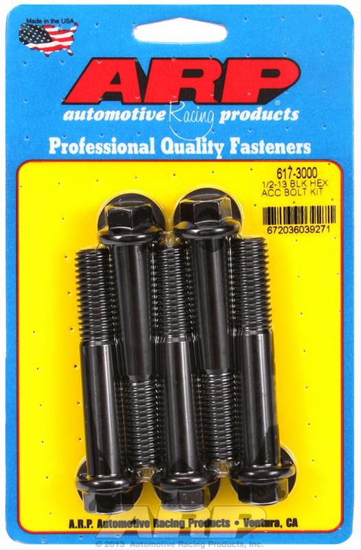ARP 1/2-13 x 3.000 hex black oxide bolts thumbnail 2