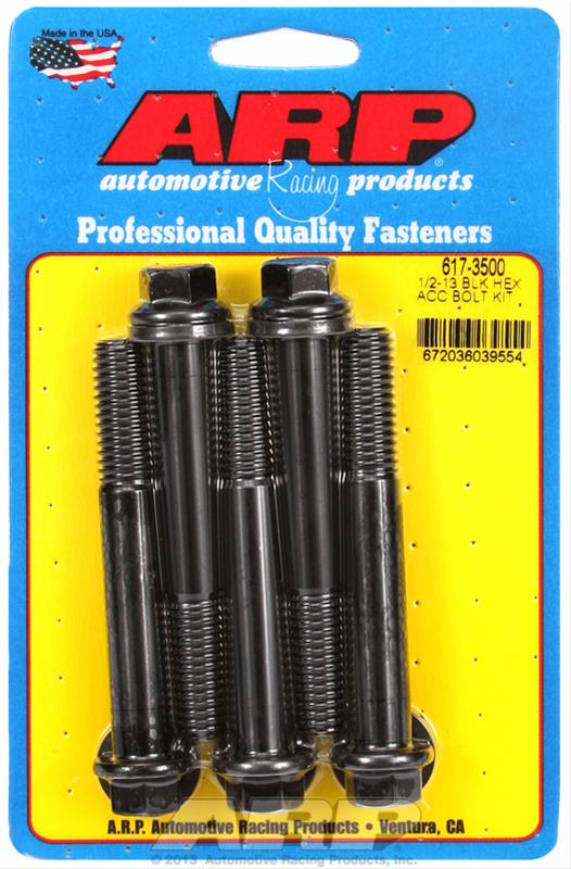 ARP 1/2-13 in. Thread, 3.5 in 8740 Chromoly Bolts - Set of 5 thumbnail 2