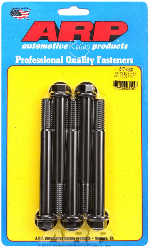 ARP 1/2-13 x 4.500 hex black oxide bolts thumbnail 2