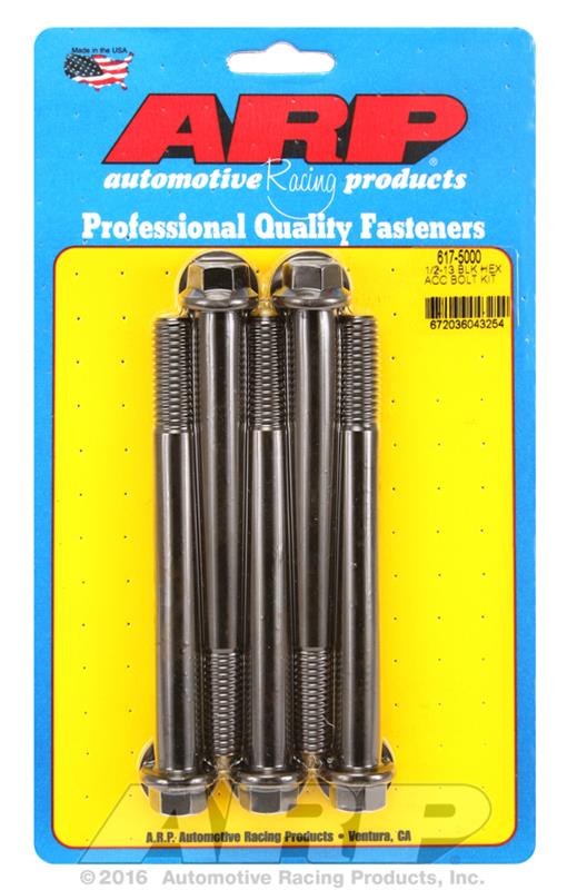 ARP 1/2-13 in. Thread, 5.00 in 8740 Chromoly Bolts - Set of 5 thumbnail 2