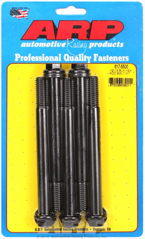 ARP 1/2-13 x 5.500 hex black oxide bolts thumbnail 2