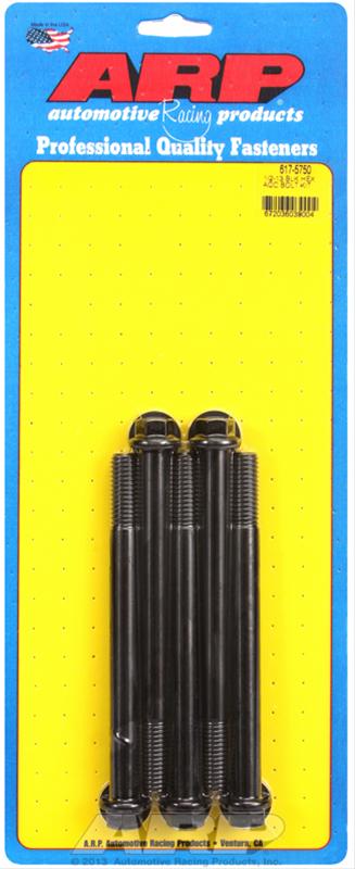 ARP 1/2-13 x 5.750 hex black oxide bolts thumbnail 2