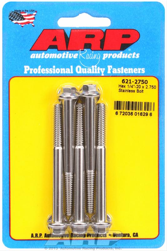 ARP 1/4-20 x 2.750 hex SS bolts thumbnail 2